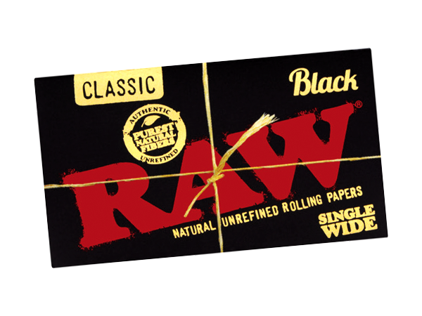 RAW Black Single Wide Paper RAW Black Single Wide Paper
