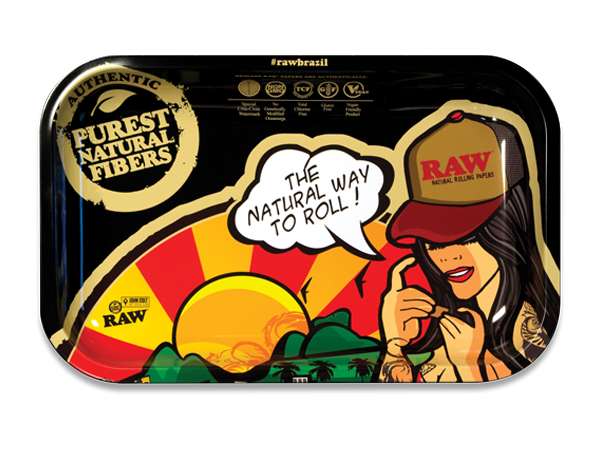 RAW Brazil Rolling Tray RAW Brazil Rolling Tray